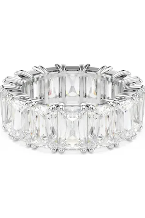 Swarovski Anello Matrix Vittore, Taglio baguette, , Placcato rodio