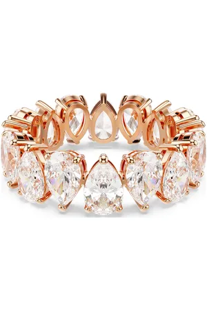 Swarovski Anello Matrix Vittore, Taglio Pear, , Finitura in tono oro rosa