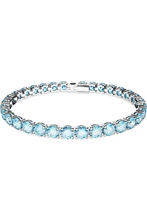 Swarovski Braccialetto Matrix Tennis, Taglio Round, , Placcato rodio