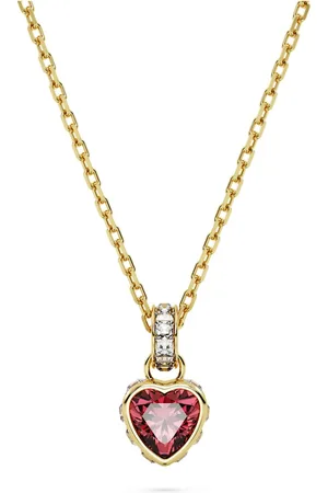 Swarovski Pendente Stilla, Cuore, , Placcato color oro