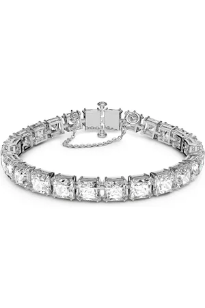 Swarovski Braccialetto Millenia, Taglio squadrato, Piccolo, , Placcato rodio