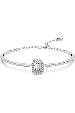 Swarovski Bracciale rigido Millenia, Taglio ottagonale, Pavé, , Placcato rodio