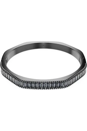 Swarovski Bracciale rigido Matrix, Taglio baguette, Forma ottagonale, , Placcato rutenio