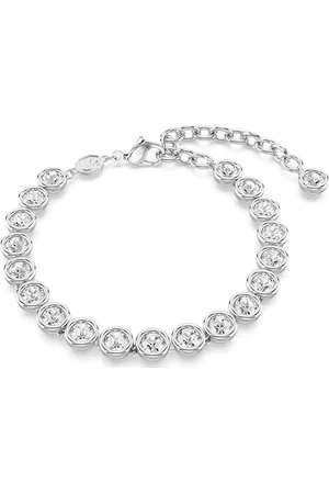 Swarovski Braccialetto Imber Tennis, Taglio Round, , Placcato rodio