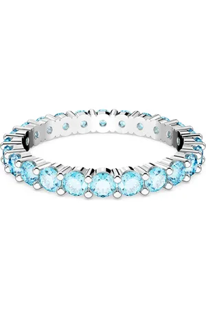 Swarovski Anello Matrix, Taglio Round, , Placcato rodio