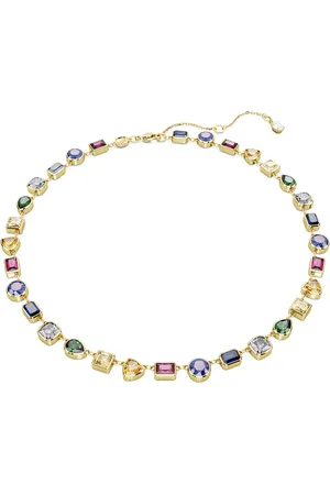 Swarovski Collana Tennis Stilla, Taglio misto, Multicolore, Placcato