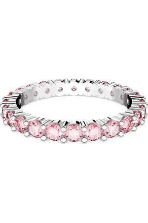 Swarovski Anello Matrix, Taglio Round, , Placcato rodio