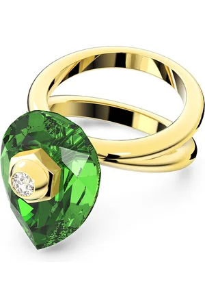 Swarovski Anello Numina, Taglio Pear, , Placcato color oro