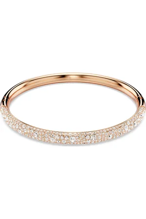 Swarovski Bracciale rigido Meteora, Pavé a neve, , Placcato color oro rosa