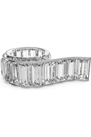 Swarovski Anello Matrix, Taglio baguette, , Placcato rodio