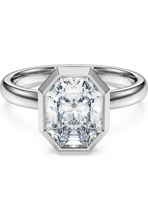 Swarovski Anello con castone Eternity, Diamanti creati in laboratorio 2,0 ct tw, Forma ottagonale, Oro 18 K