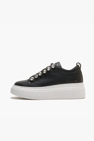 Emanuélle vee Sneakers donna in pelle black bice 701 10