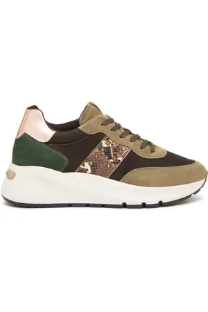 Nero Giardini Sneakers donna in camoscio e pelle stone i411527d534