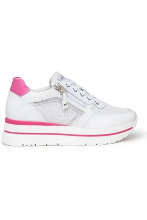 Nero Giardini Sneakers bianca zip e strass e409830d707