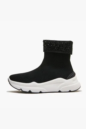 Emanuélle vee Sneakers donna running -calzino- black zoe 703 10