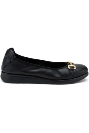 Frau Ballerina comfort in pelle nera 51m4