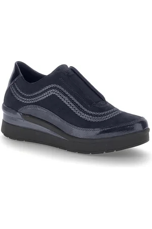 Stonefly Sneakers donna cream 17 in camoscio e vernice blue 221726
