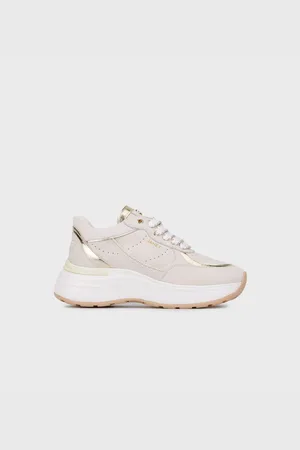 Janet&Janet Sneakers donna in pelle /gold j-060 j95