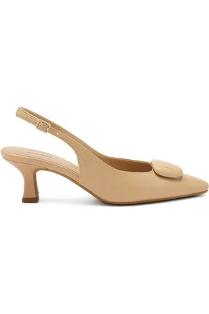 Frau Slingback in nappa cookie con accessorio 81t1