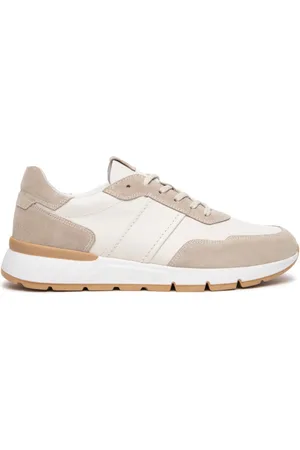 Nero Giardini Sneakers uomo in pelle e camoscio col. ivory e500662u702