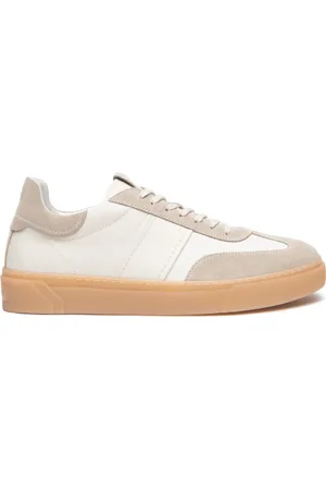 Nero Giardini Sneakers uomo in pelle e camoscio ivory e500692u702