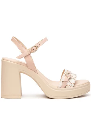 Nero Giardini Sandali donna logato con plateau