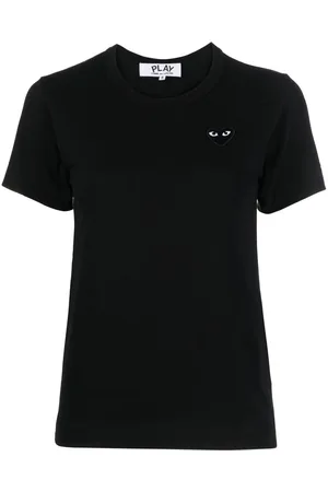 Comme des Garçons T-shirt Black Heart In Cotone