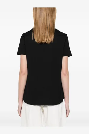 Max Mara T-shirt In Cotone Ricamata