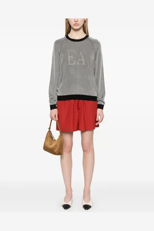 Emporio Armani Maglia Rigata Con Logo