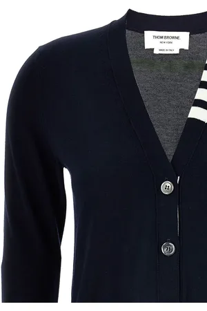 Thom Browne Cardigan 4bar In Cotone