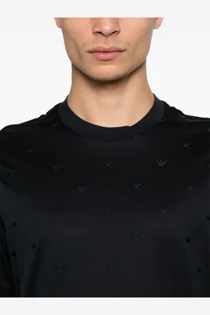 Emporio Armani T-shirt Con Logo Allover