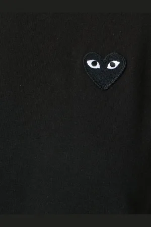 Comme des Garçons T-shirt Black Heart In Cotone