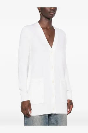 Max Mara Cardigan Scollo V In Lana E Cashmere