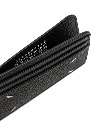 Maison Margiela Porta Carte Four Stitches In Pelle
