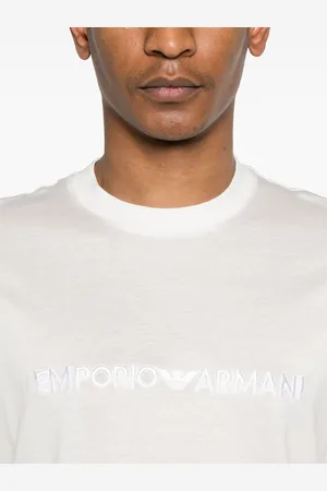 Emporio Armani T-shirt Con Logo Ricamato