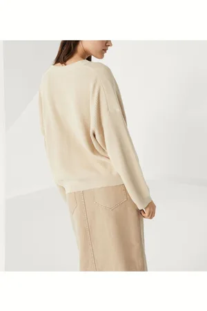 Brunello Cucinelli Maglia Scollo V In Cotone