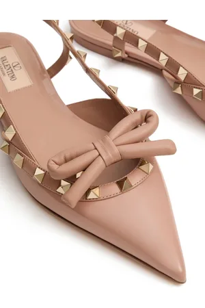 VALENTINO GARAVANI Ballerina Slingback Rockstud In Pelle