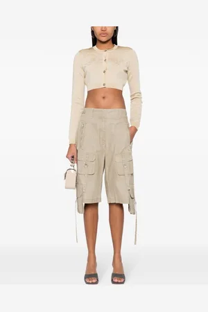 VERSACE Cardigan Crop Con Trama Barocco