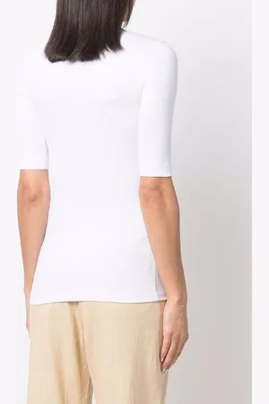 Brunello Cucinelli Top Scollo V In Cotone