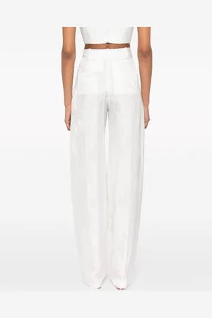 The Attico Pantalone Ampio Con Logo Allover
