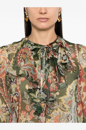 Etro Camicia In Seta Stampata