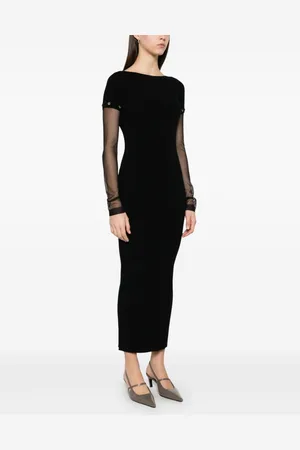 Sportmax Abito Lungo In Maglia