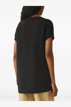 Fabiana Filippi Maglia Scollo V In Cotone