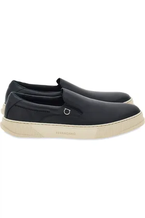 Salvatore Ferragamo Sneaker Slip On In Pelle