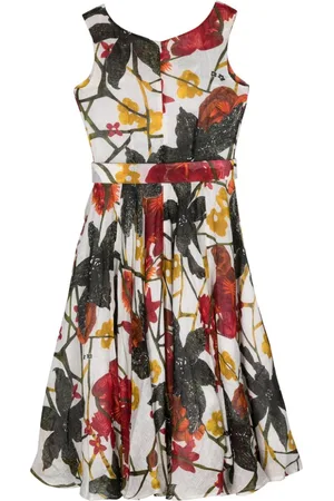 SAMANTHA SUNG Abito Midi Con Stampa A Fiori