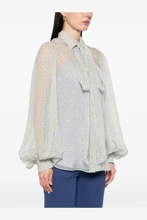 Gucci Camicia In Chiffon Di Seta