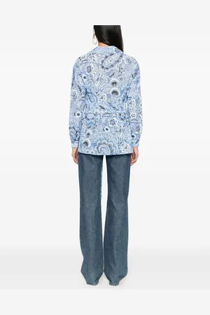Etro Camicia In Misto Cotone E Seta