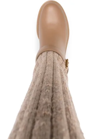 Gianvito Rossi Stivale In Pelle E Lana