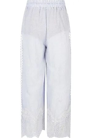 Front Street 8 Pantalone In Cotone Ricamato