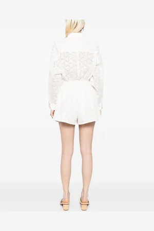 ZIMMERMANN Tuta Corta Crush In Lino